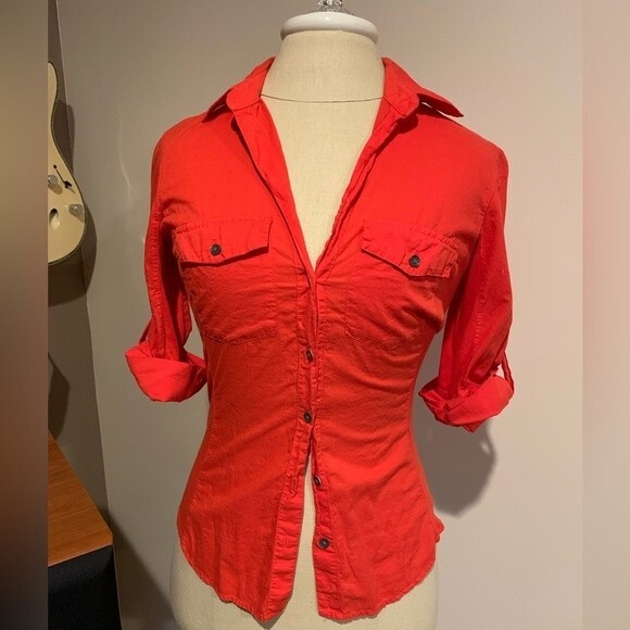 James Perse Ribbed Panel Classic orange button Down
Utility Surplus Shirt XXS - Picture 1 of 4